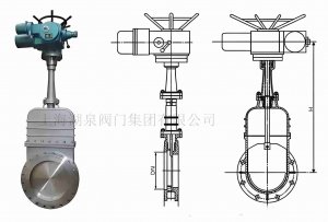 DMZ73H-10 DN300手动暗杆刀型闸阀