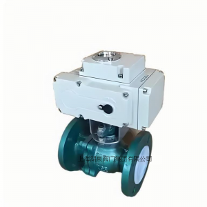 电动球阀Q941F46-16C  DN80强腐蚀性介质管路